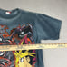 Vintage 1996 Yu-Gi-Oh Dragon Anime T Shirt Boys Youth XL Blue Gray Gel Logo