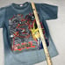 Vintage 1996 Yu-Gi-Oh Dragon Anime T Shirt Boys Youth XL Blue Gray Gel Logo
