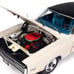 1970 Dodge Charger R/T EW1 White with Black Vinyl Top and Blue Metallic Interior