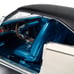 1970 Dodge Charger R/T EW1 White with Black Vinyl Top and Blue Metallic Interior