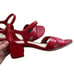 NIB Ecco Sandal Red Nova Shape 35 MM Leather Sandal Size 41, 10-10.5