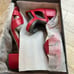 NIB Ecco Sandal Red Nova Shape 35 MM Leather Sandal Size 41, 10-10.5