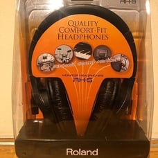 Roland RH-5 Monitor Headphones Black for Digital Piano V-Drums
