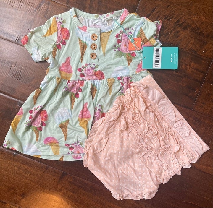 Posh Peanut Sophia Bummie Set NWT