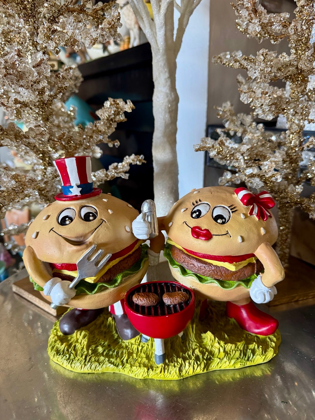 Martha Stewart 4th of July Hamburger Couple New