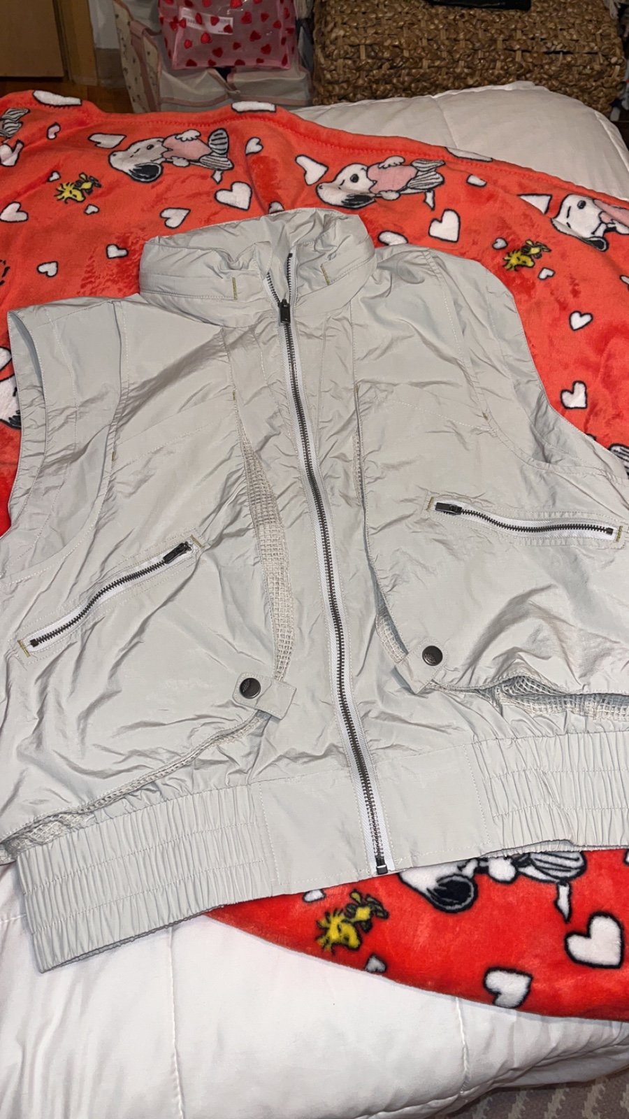 NWOT Free People Movement Grid Utility Grey vest