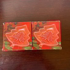 Christmas tree mini plates