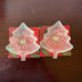 Christmas tree mini plates