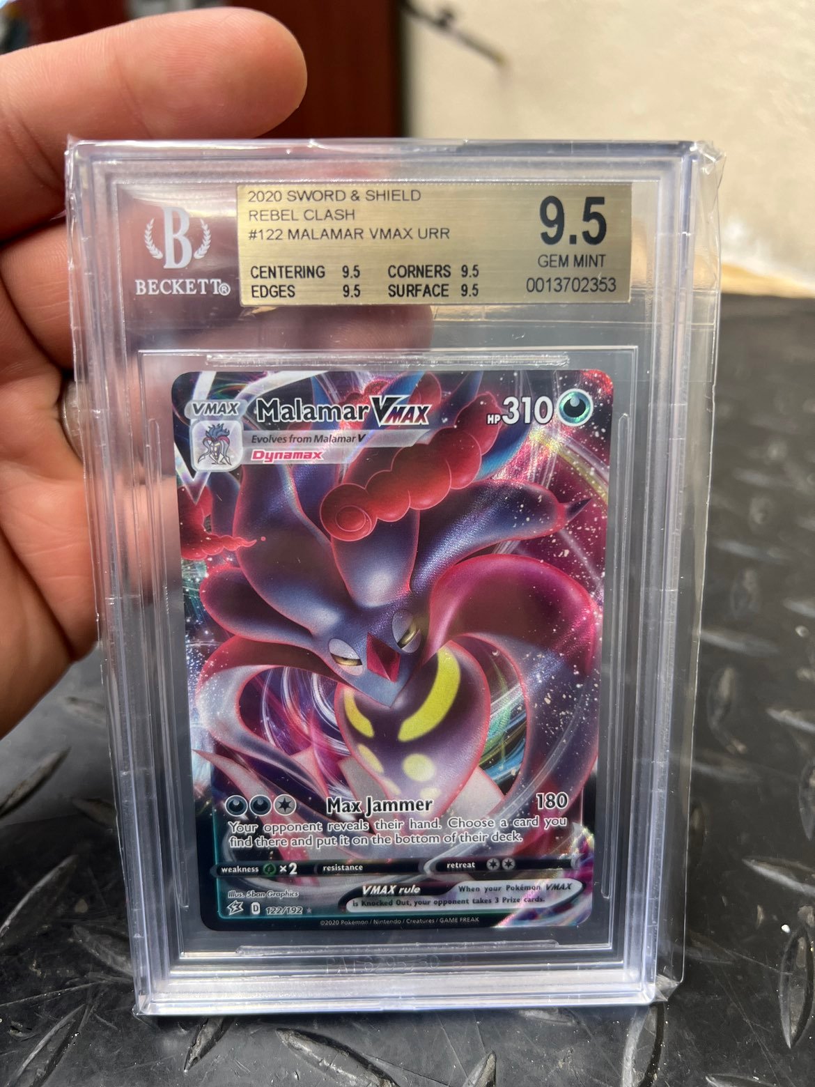 Pokemon malamar vmax bgs 9.5 gem mint rebel clash psa cgc