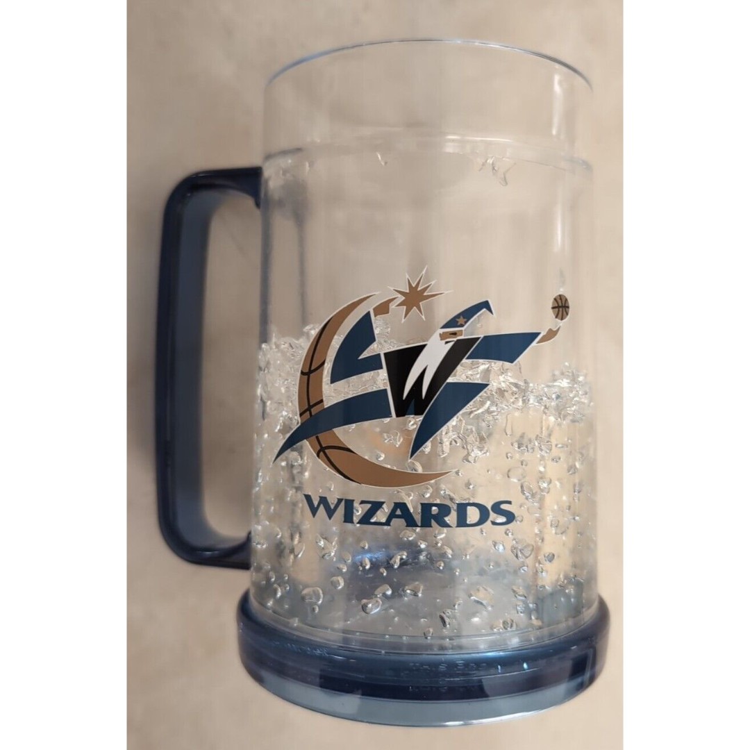 *Old Logo* Washington Wizards NBA Basketball Crystal Freezer 16oz Beer Mug Style