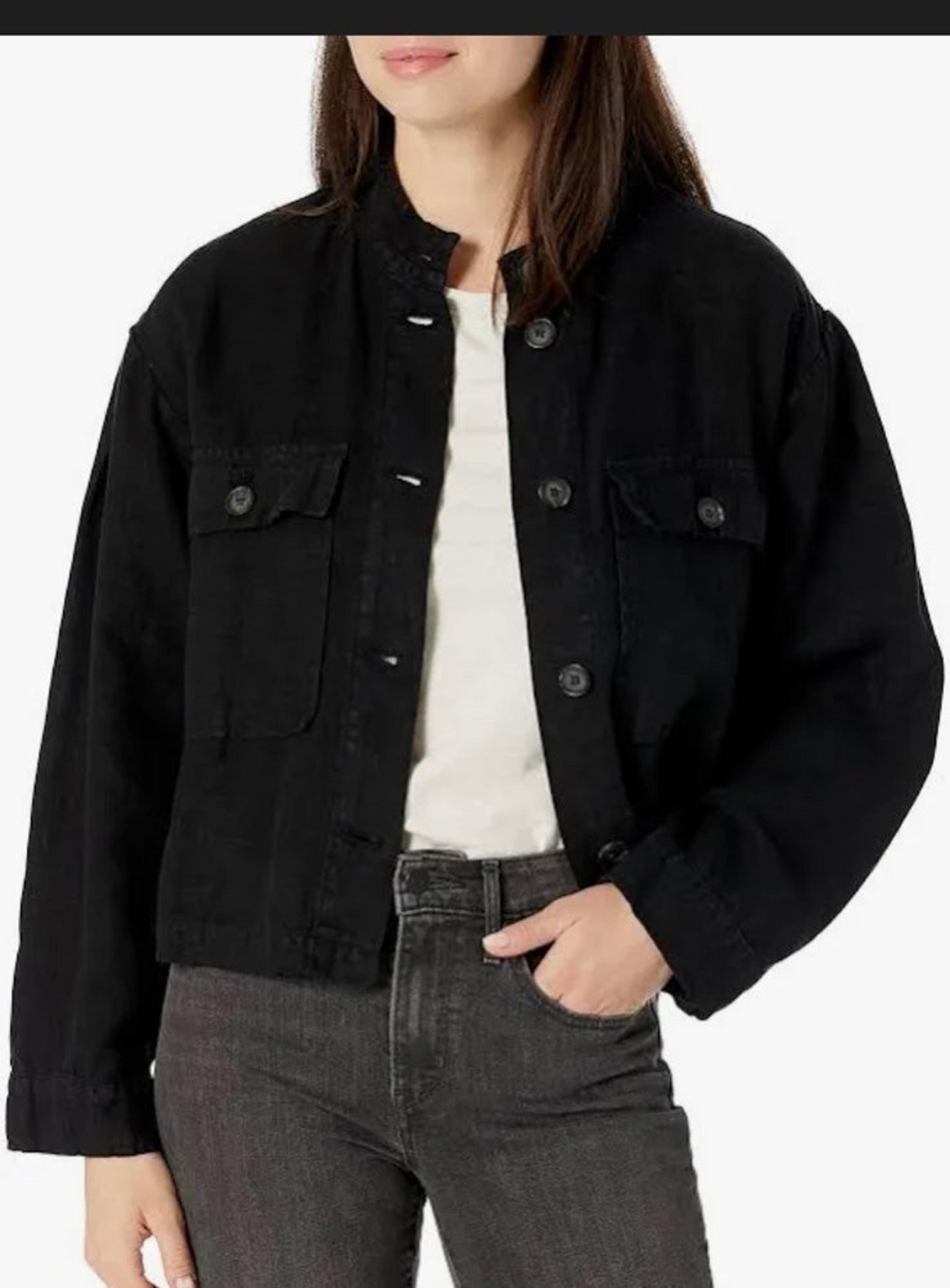 NWT - - Braelyn Linen Cropped Jacket - Velvet by Graham & Spencer
