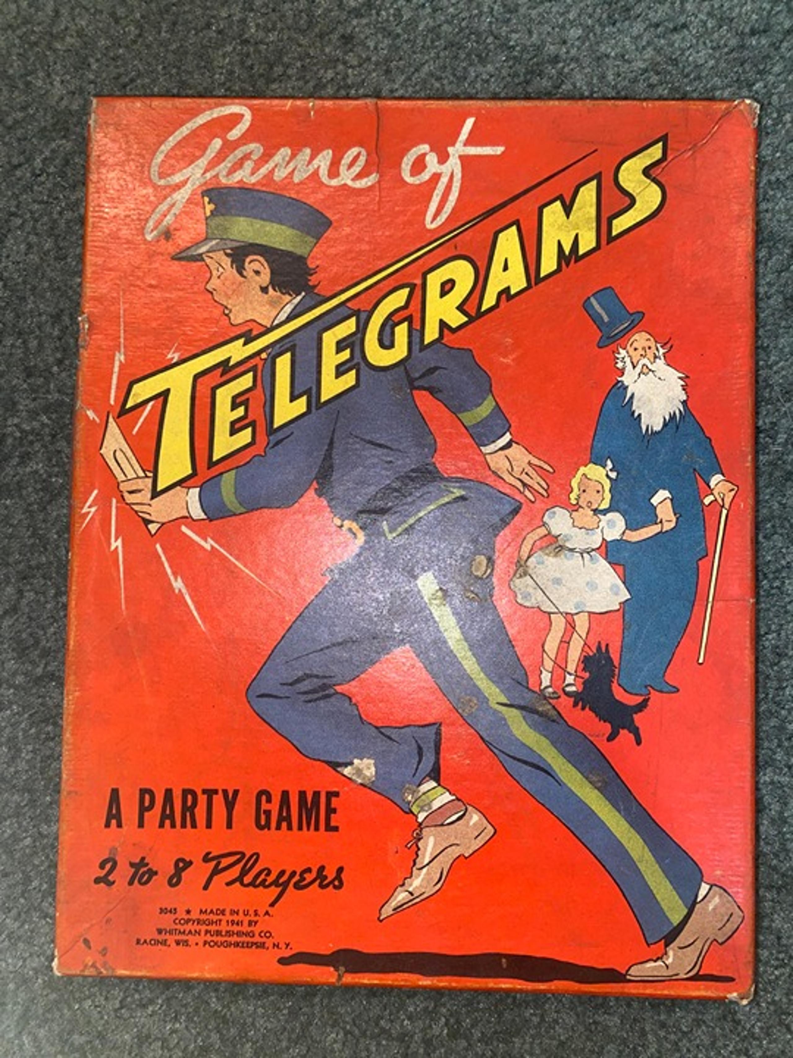 VINTAGE Game of Telegrams A Party Game (1941)