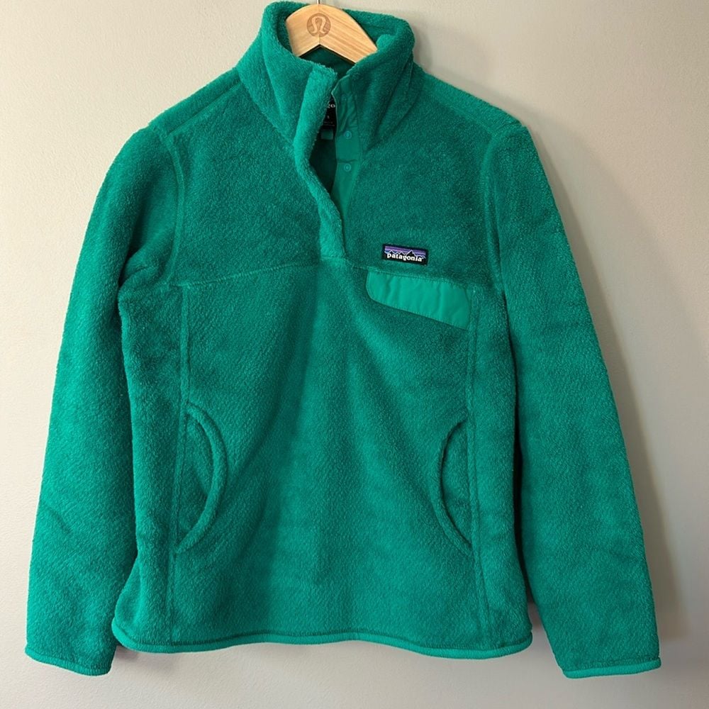Patagonia Re-Tool Snap-Tee Pullover in Nettle Green - Emerald X-Dye Sz S