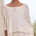 Johnny Was Calme Tunnel drawstring crop sweater NWT COLOR ECR ecru size large