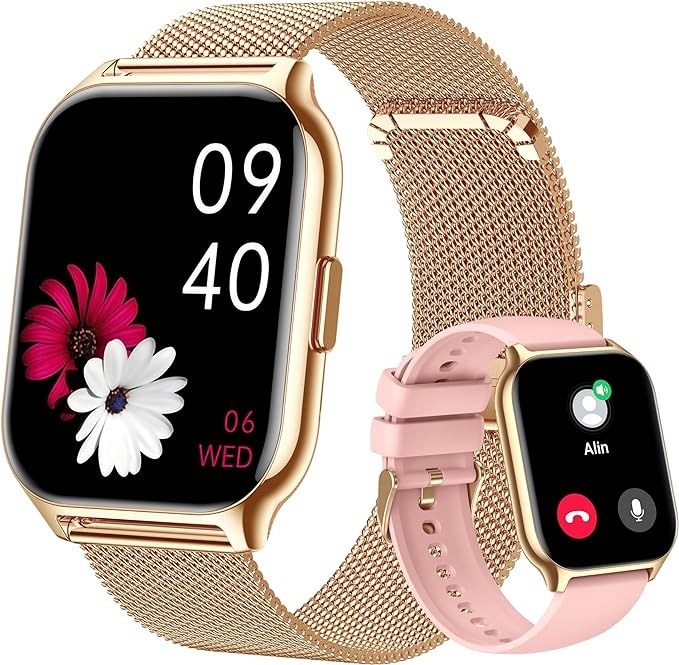 Smart Watch Call Receive/Dial, 2.01'' Smartwatch with AI Voice Control
