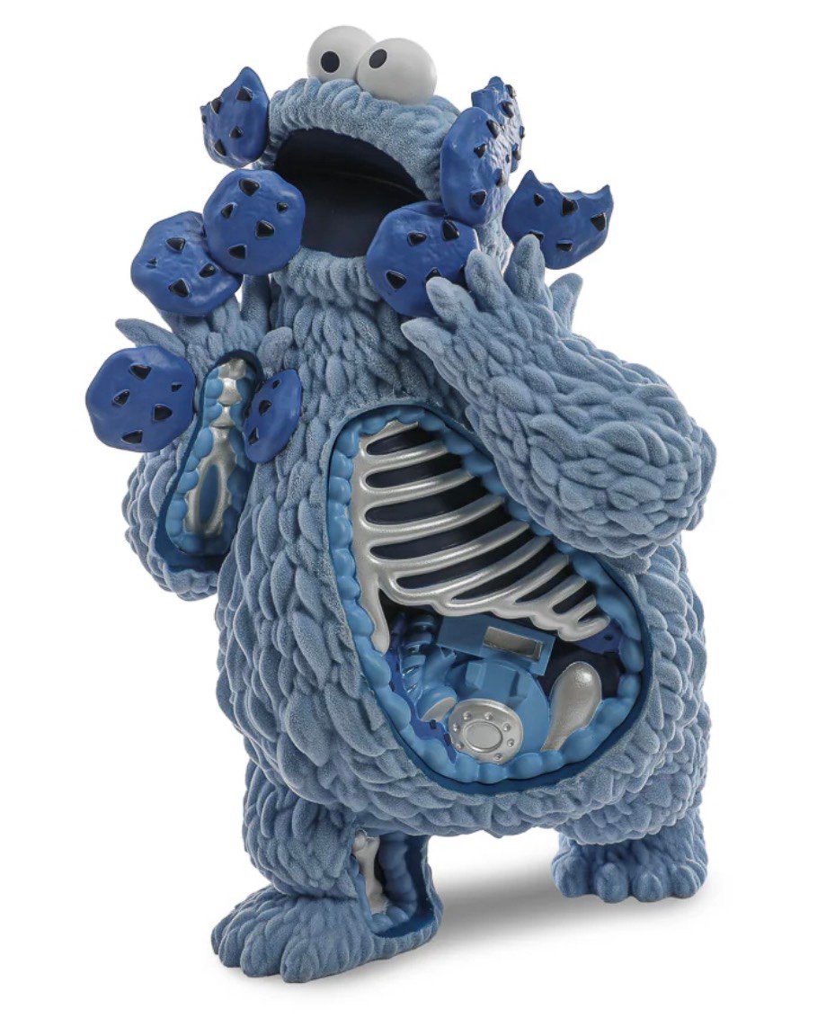 C is for-CON EXCLUSIVE: Sesame Street - Kaiju Anatomy Cookie Monster 8" Flocked