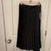 NWT Uniqlo SATIN PLEATED SKIRT Black