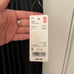 NWT Uniqlo SATIN PLEATED SKIRT Black