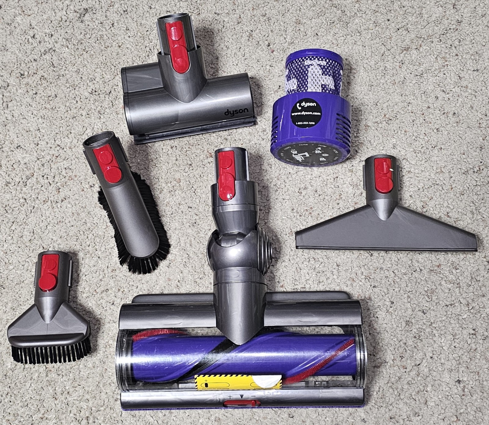Dyson Genuine Attachments for Dyson V15 V11 V10 V8 V7 Cordless Vacuum