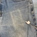 Vintage Carhartt Jeans Relaxed Fit Light Wash Work Wear Denim Leather Logo 90s