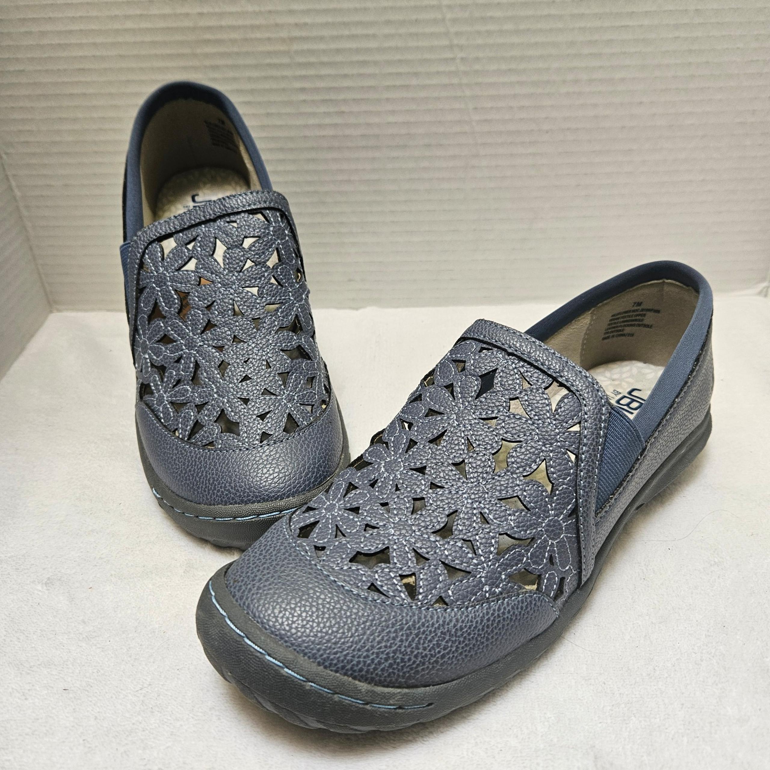 Women's Jambu JBU Wildflower Moc Blue Slip On Shoe Size 7M FREE SHIPPING