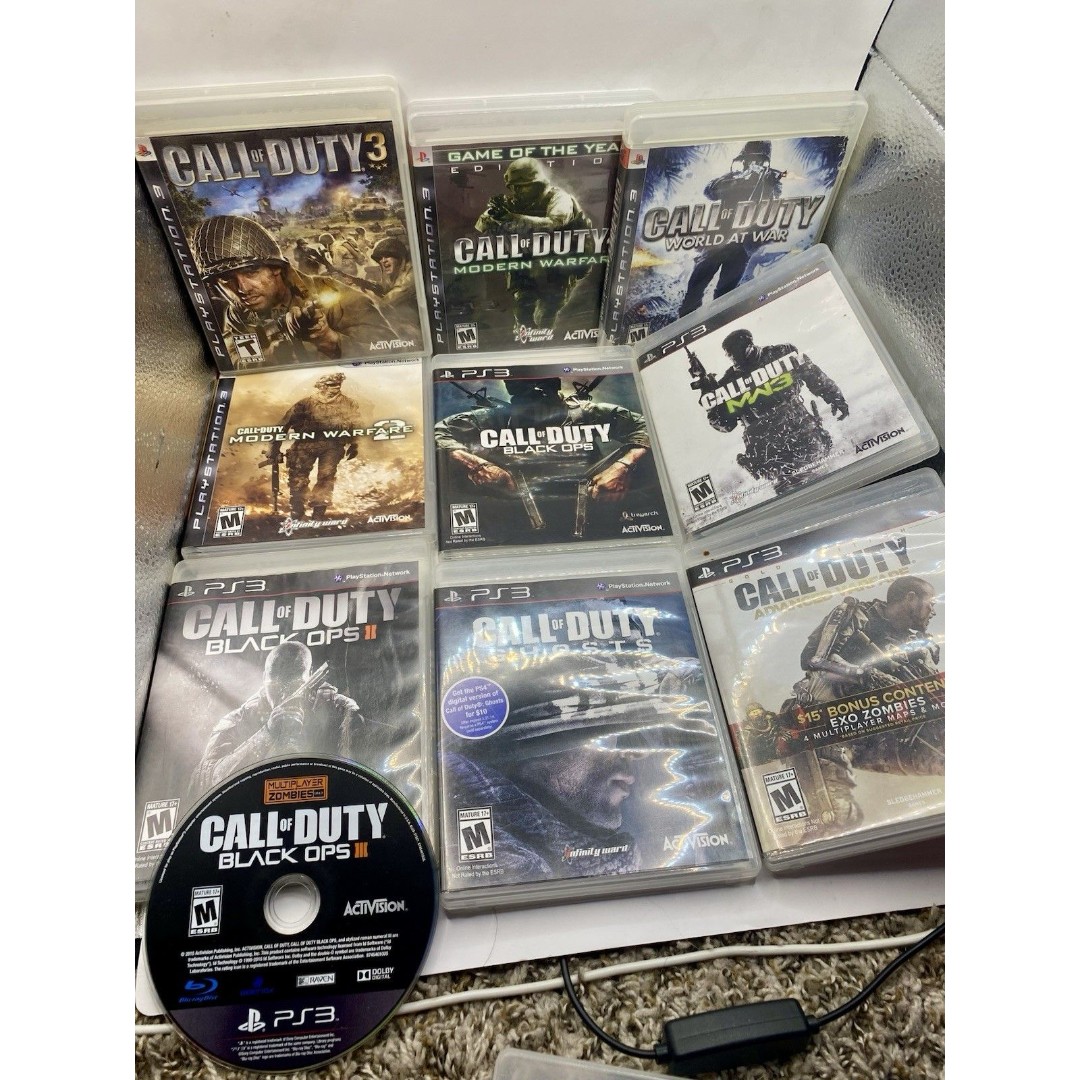 Complete Call Of Duty PS3 collection 10 Games From COD 3 - BO3 COD PlayStation 3