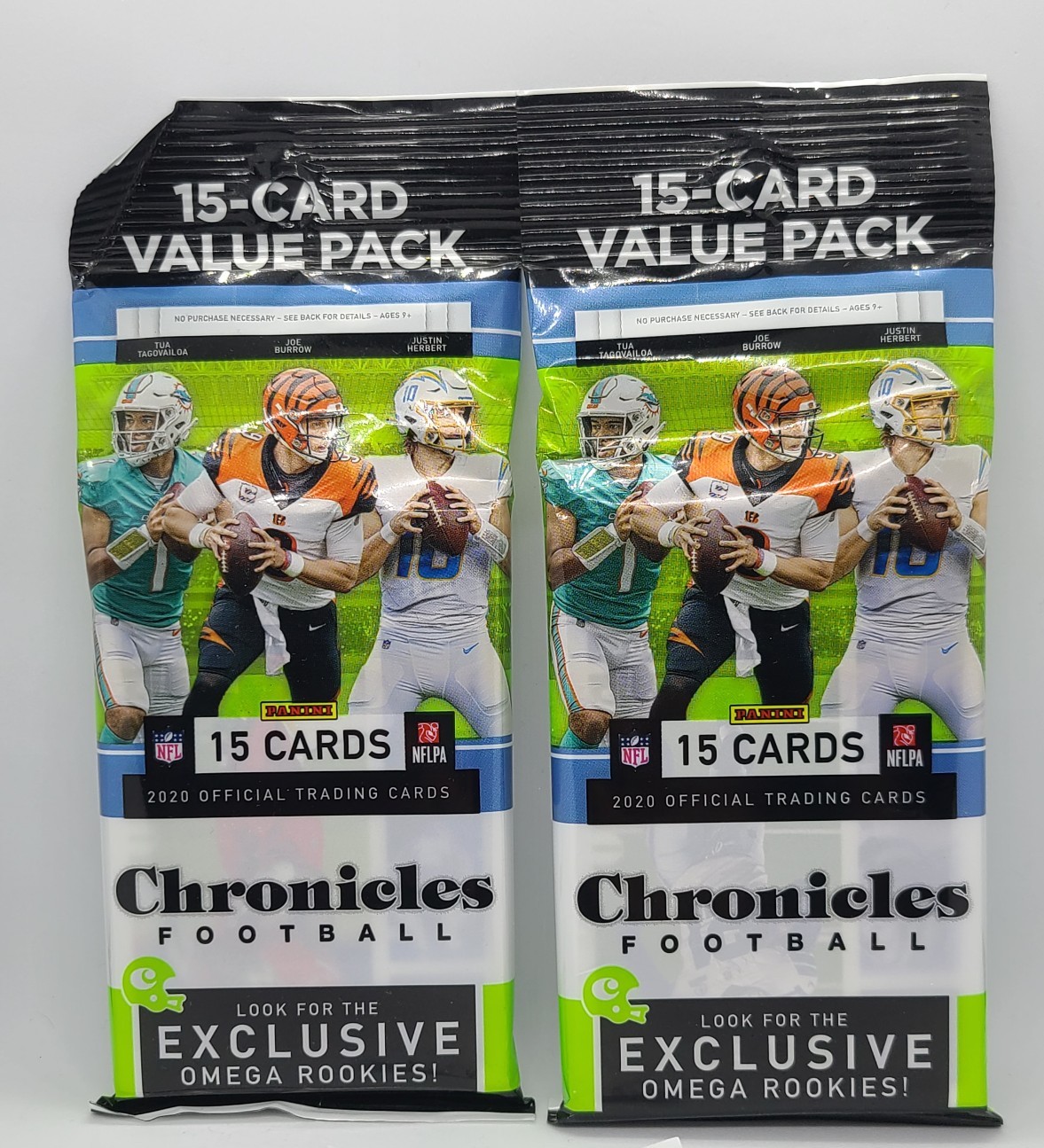 2x 2020 Chronicles NFL Cello Packs