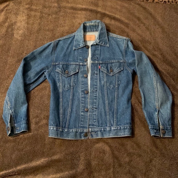 Denim Jacket Coat 70s 70505 0217 Blue Jean Red Tag 34 Levis