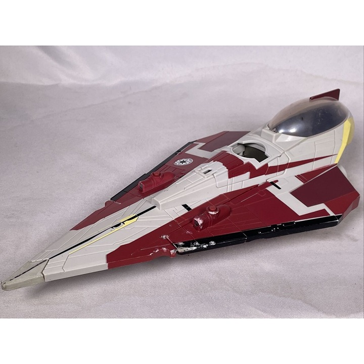 2008 Obi-Wan Kenobi Delta Jedi Starfighter Star Wars The Clone Wars Hasbro