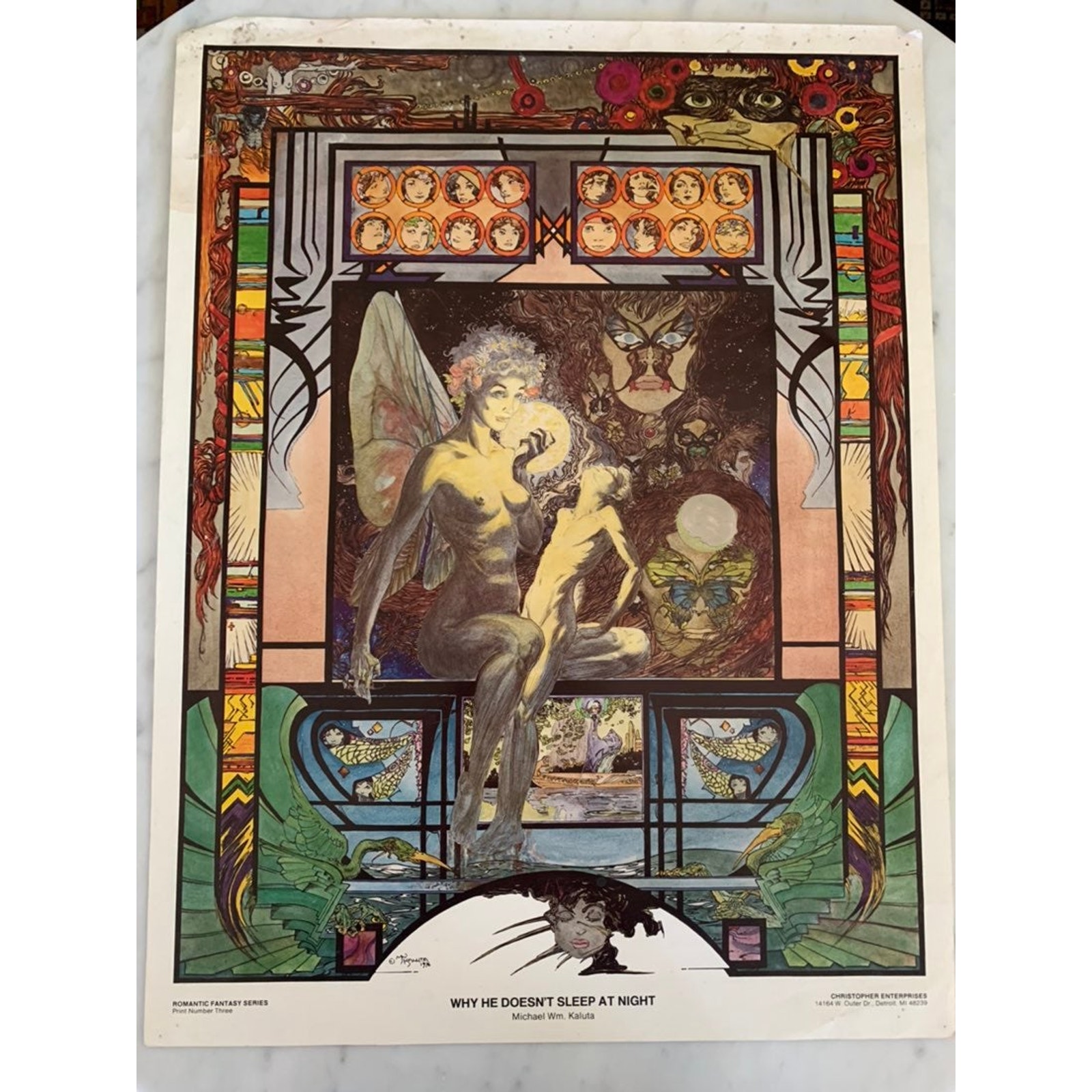 Michael Kaluta Why He Doesn't Sleep at Night Poster