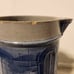 Vintage blue Grey pitcher with monks. Has flaws