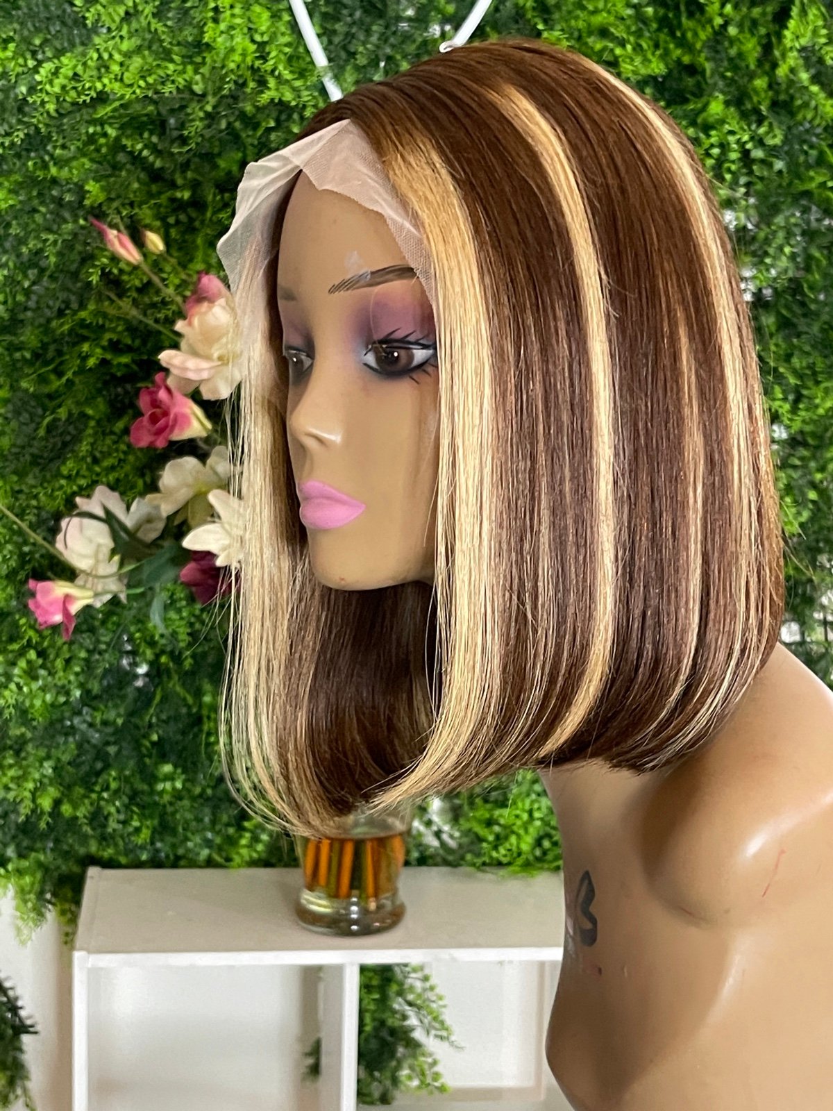 Bod wig 12” lace frontal Human Hair