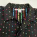 Vintage Unionbay Shirt Men's Rainbow Stripe Short Sleeve Black Button-Up Large