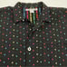 Vintage Unionbay Shirt Men's Rainbow Stripe Short Sleeve Black Button-Up Large