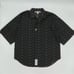 Vintage Unionbay Shirt Men's Rainbow Stripe Short Sleeve Black Button-Up Large
