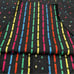 Vintage Unionbay Shirt Men's Rainbow Stripe Short Sleeve Black Button-Up Large