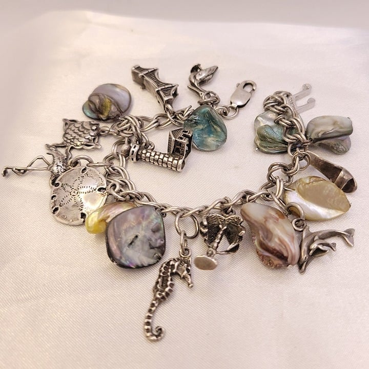 Colors of the Pacific Coast Abalone San Francisco Charm Bracelet