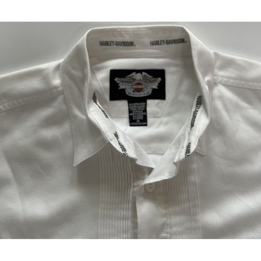 Vintage Harley Davidson Shirt Wedding Tux With Micropleat. French Cuffs Medium