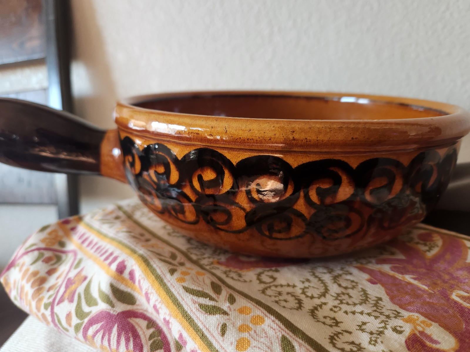Antique Swiss Fondue pot 1 Landert 22