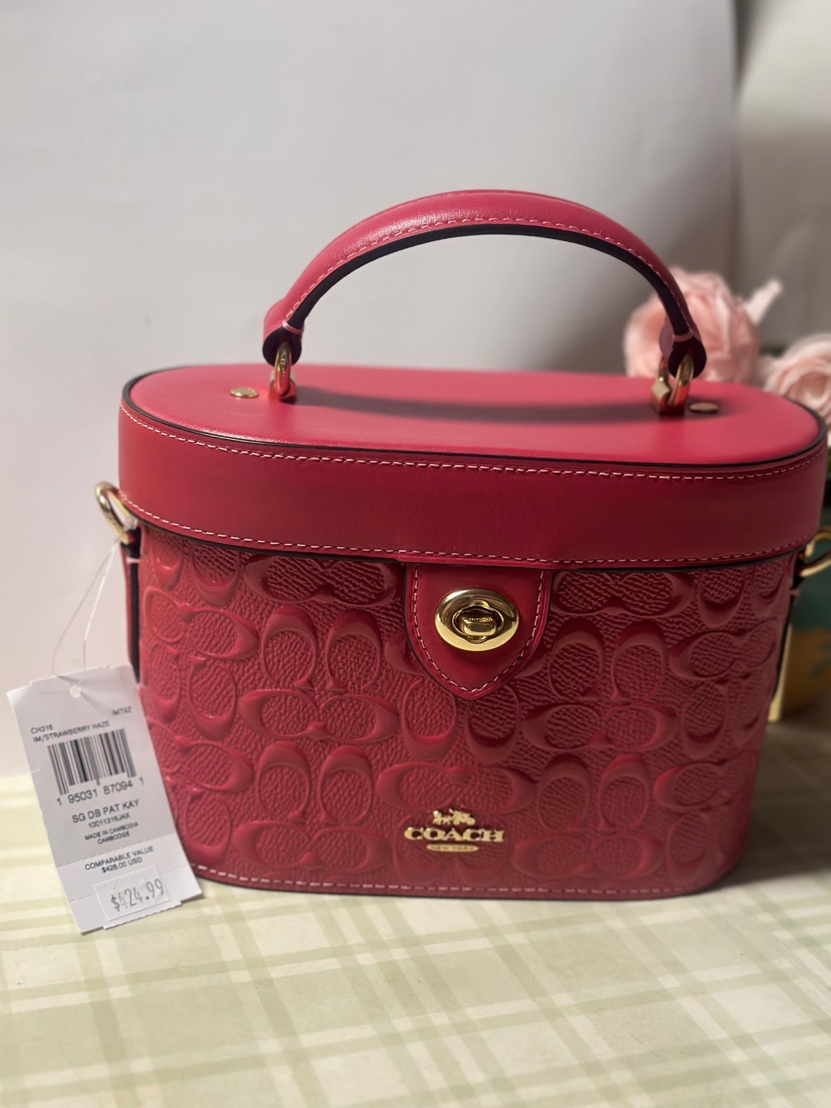 NWT Coach GeorgIe and Key Crossbody CH316