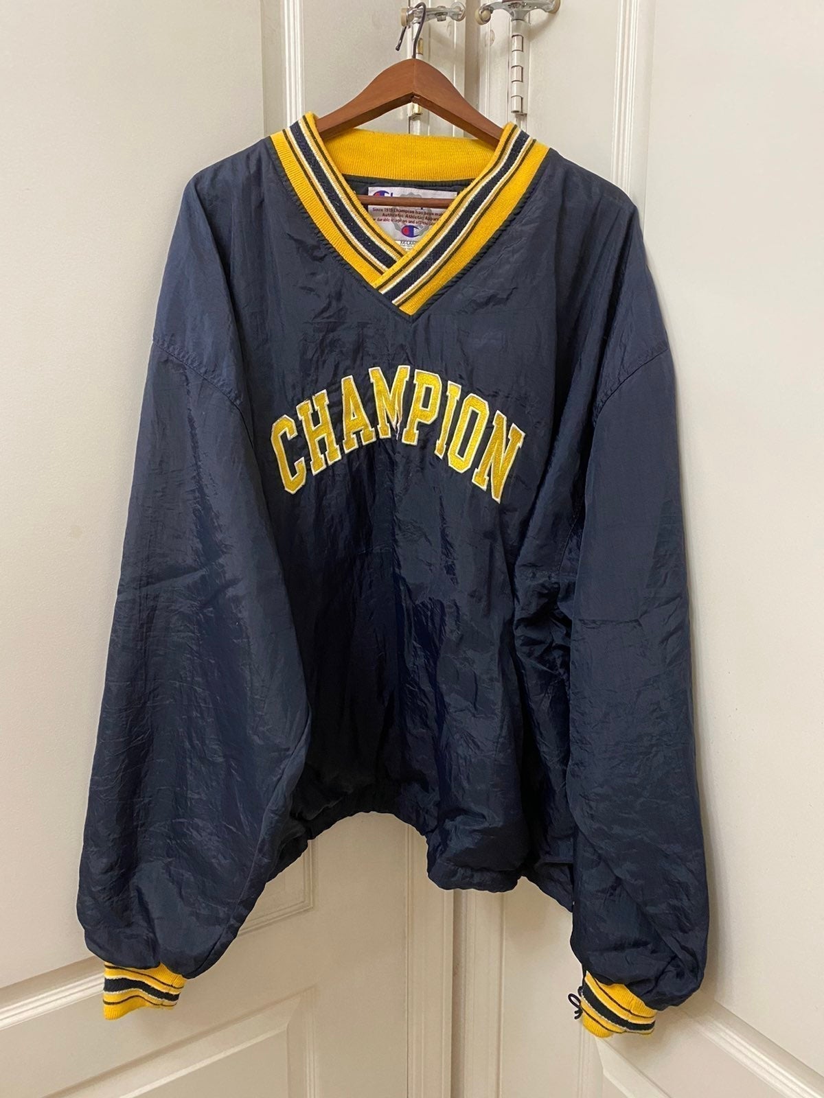 Vintage 90's Champion Spell Out Windbrkr