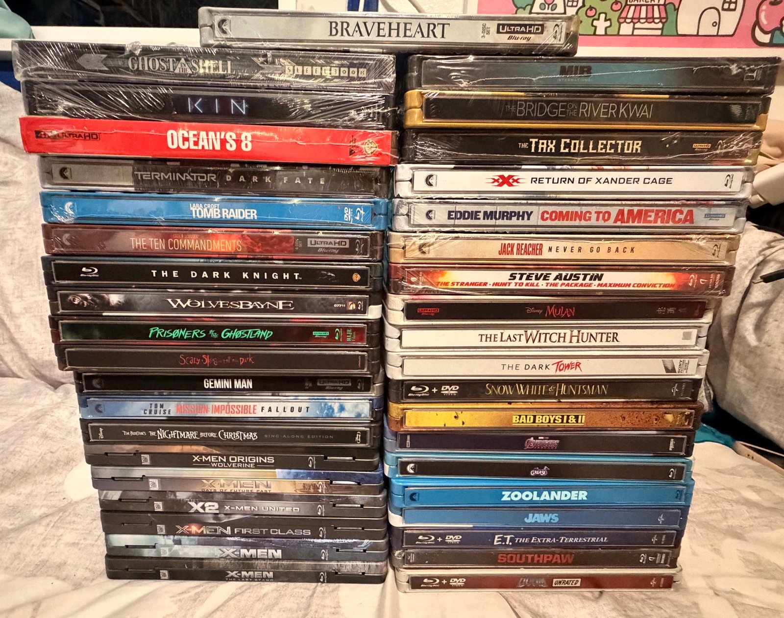 39 4k and Blu-ray’s Steelbooks Lot