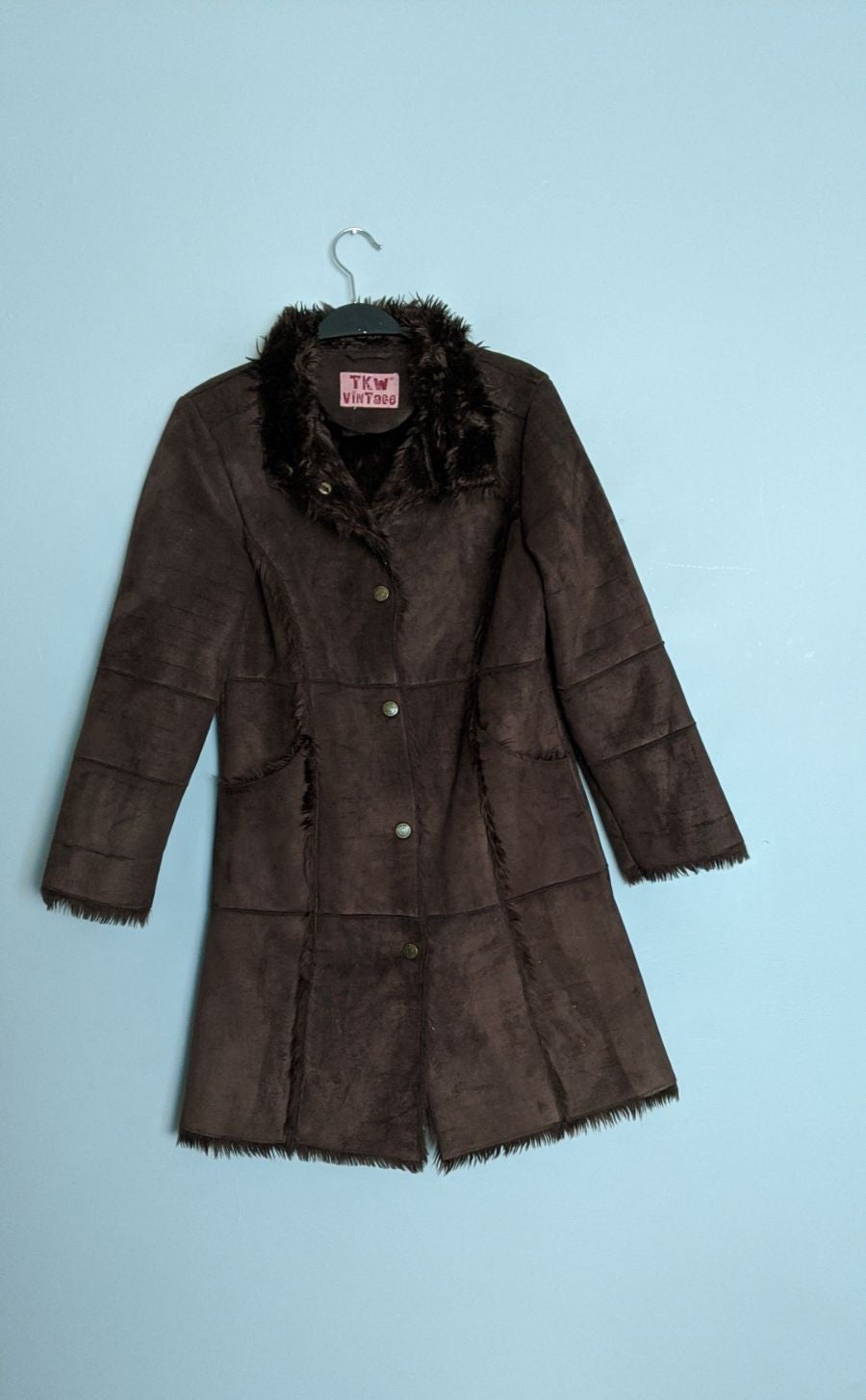 TKW Vintage Suede and fur jacket