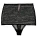 NWT VICTORIA'S SECRET Incredible High Waist Thong Pantie Sz M Black Mesh Lace