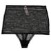 NWT VICTORIA'S SECRET Incredible High Waist Thong Pantie Sz M Black Mesh Lace