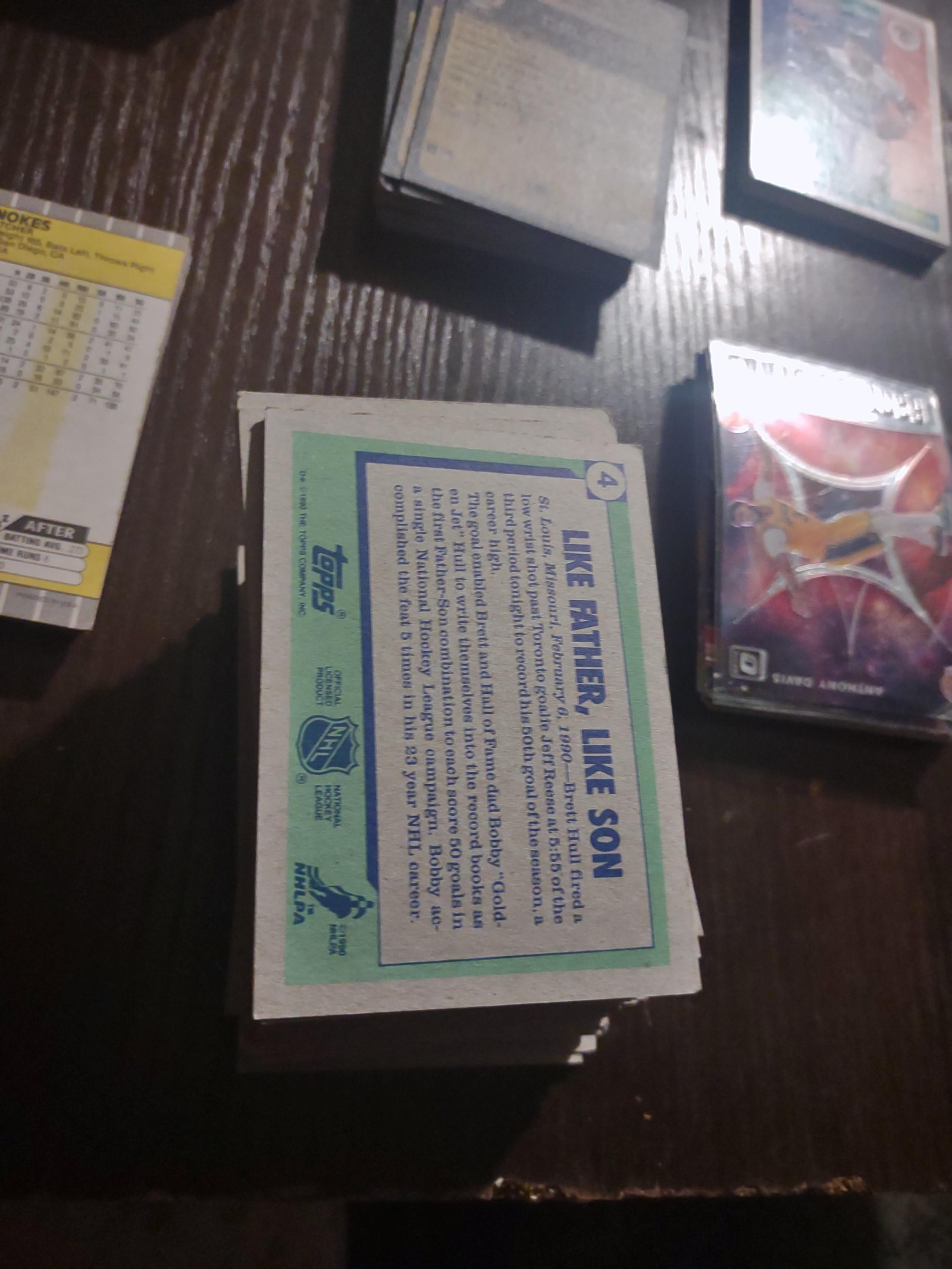 numbered sports cards