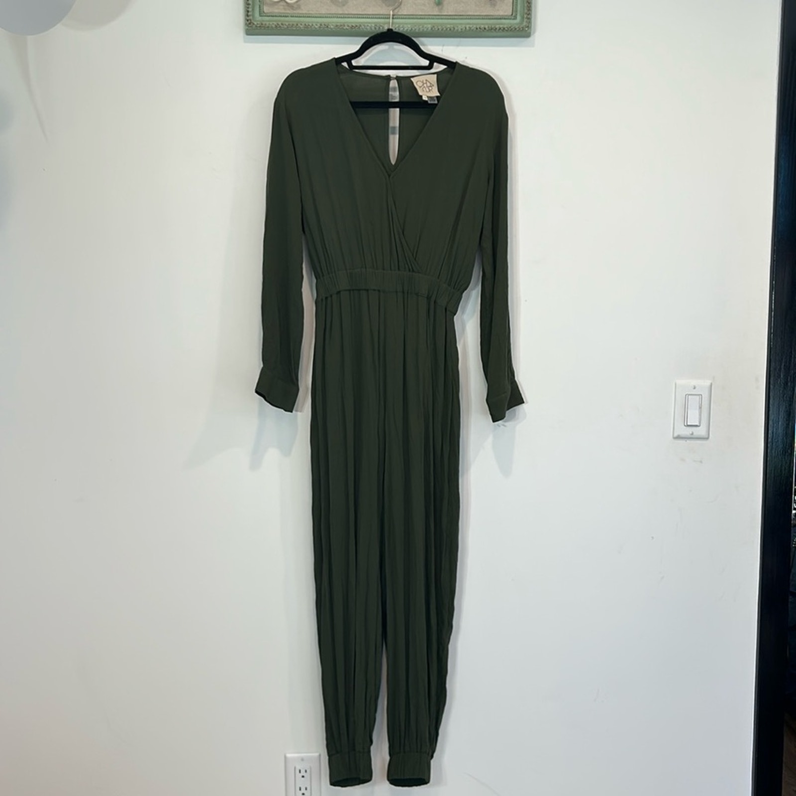 Chaser Colette Forest Green Night Jumpsuit flight romper Womens size XS NWOT