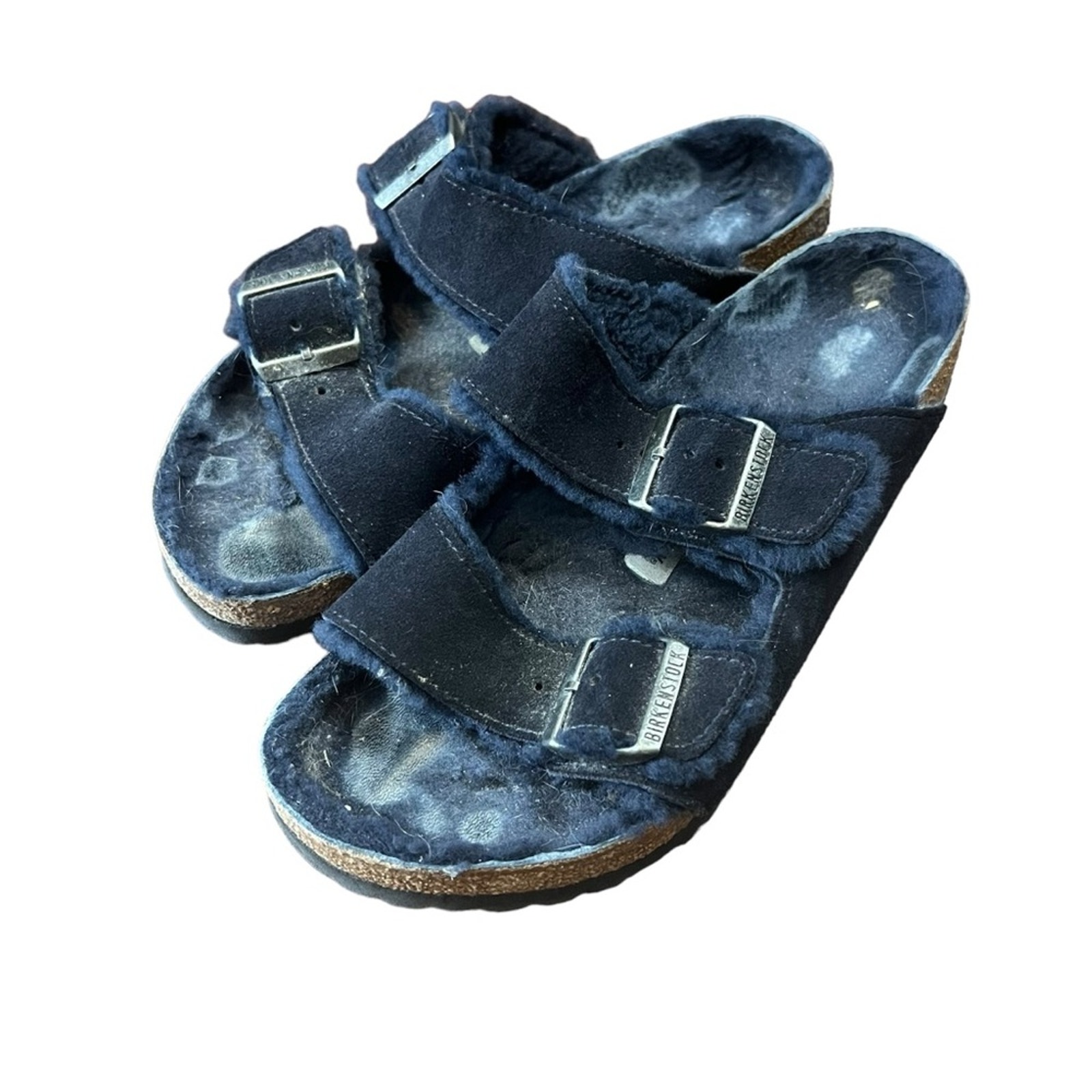 Birkenstock Arizona Shearling Night Suede Blue