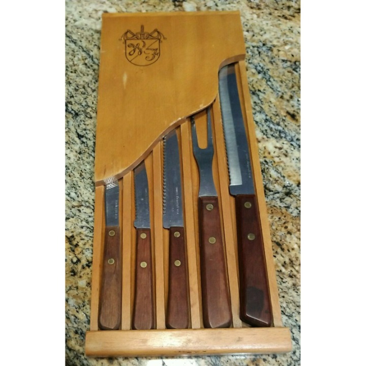 Forgecraft Olde Forge Knife set Made in the USA Set Of 5 Knives