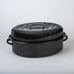 19 inch oval roaster with Lid enameled steel design